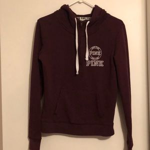 Burgundy quarter zip from pink